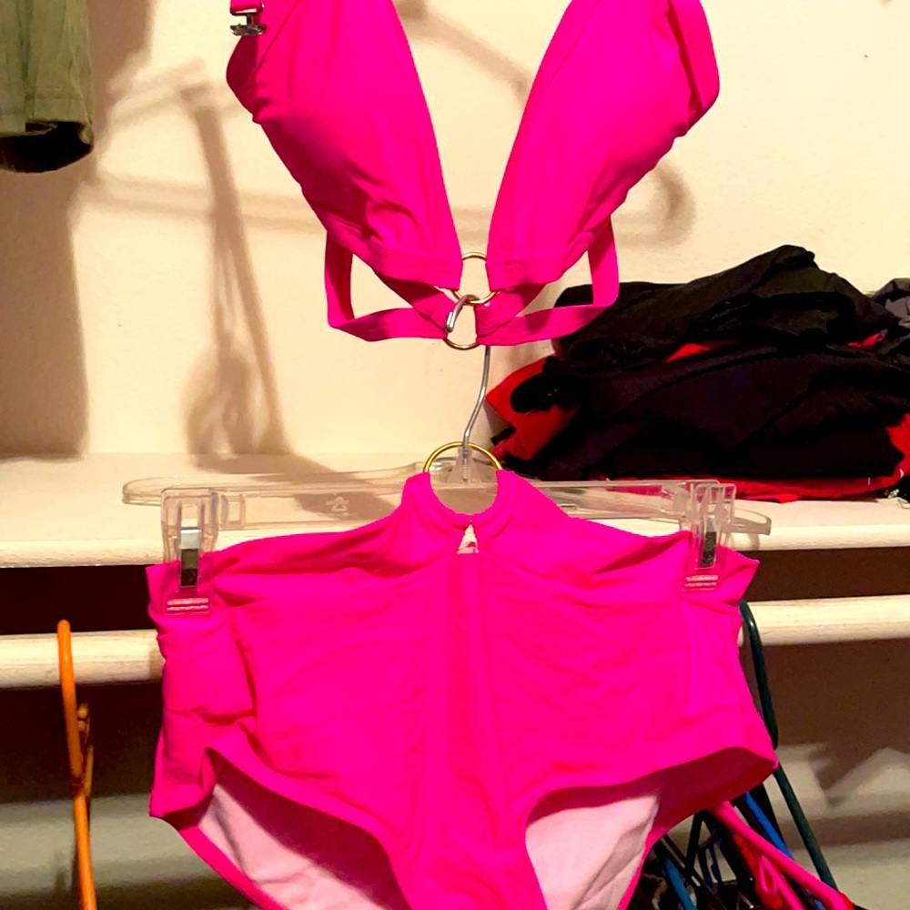 Pink swimsuit